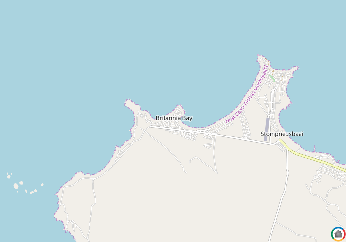 Map location of Britannia Bay